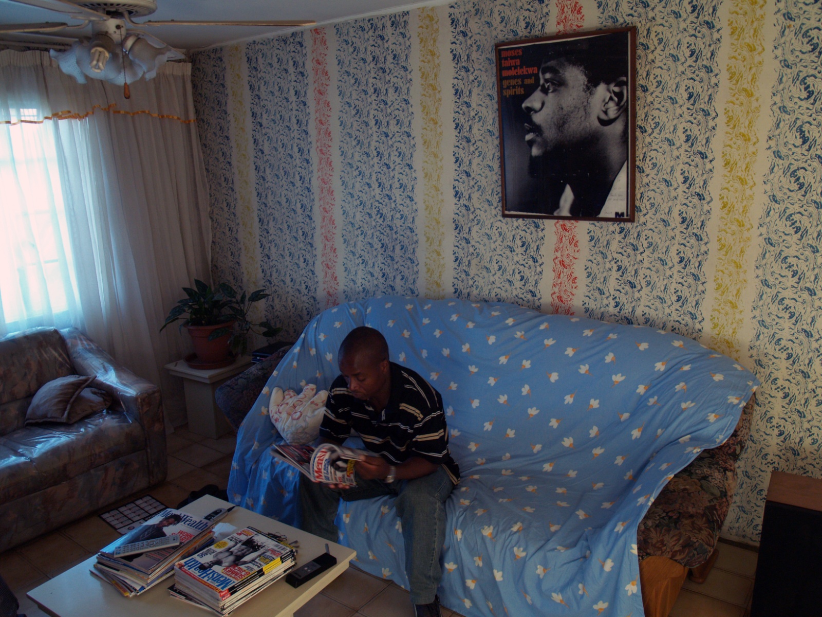 Alexandra. Inside a small house